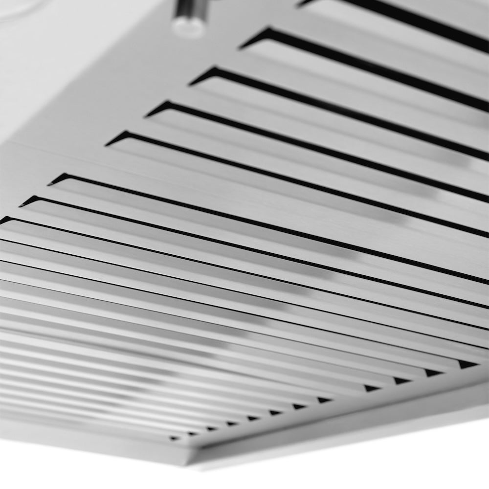 ZLINE Convertible Vent 30-inch range hood in stainless steel KF1-30, detail