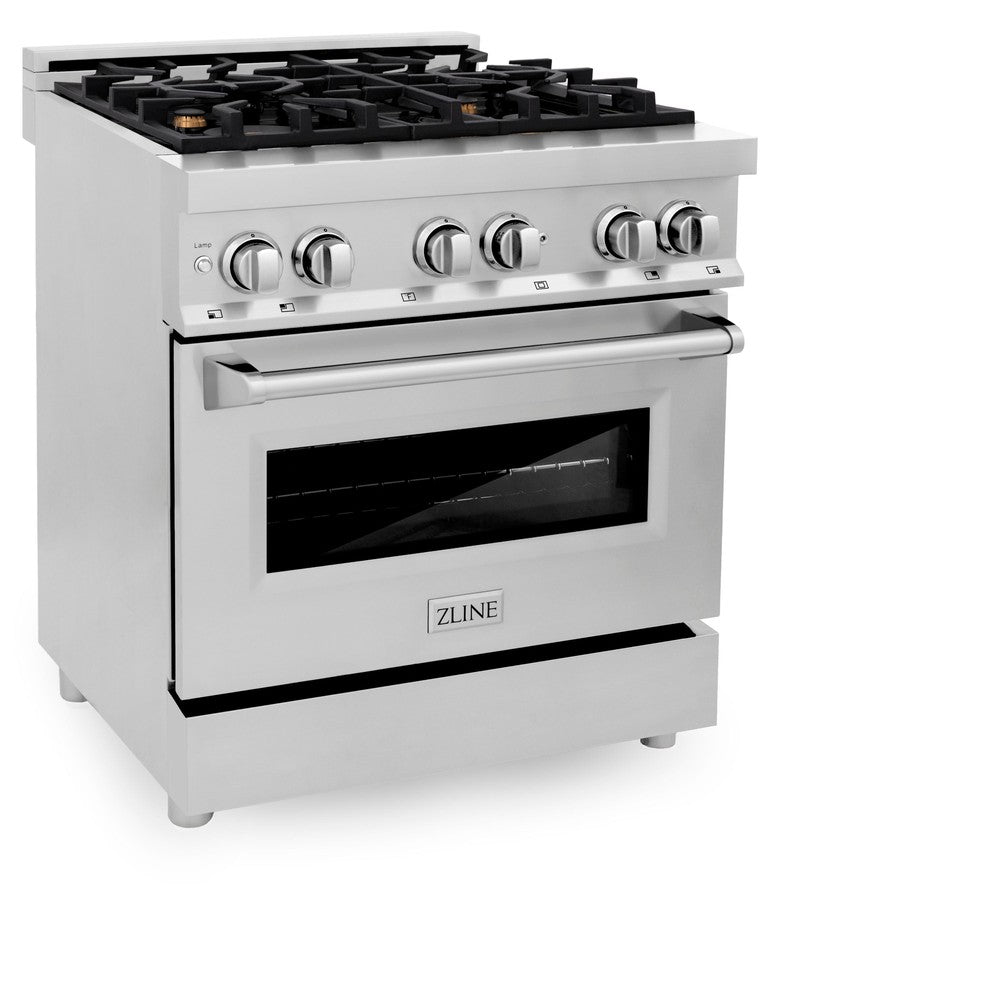ZLINE Legacy 30-inch range in stainless steel RA-BR-30, view 4