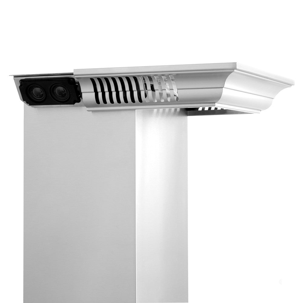 ZLINE CrownSound 36-inch range hood in stainless steel KF1CRN-BT-36, detail