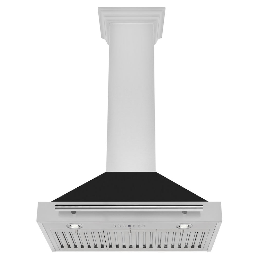 ZLINE 30-inch range hood in black matte KB4STX-BLM-30, view 3