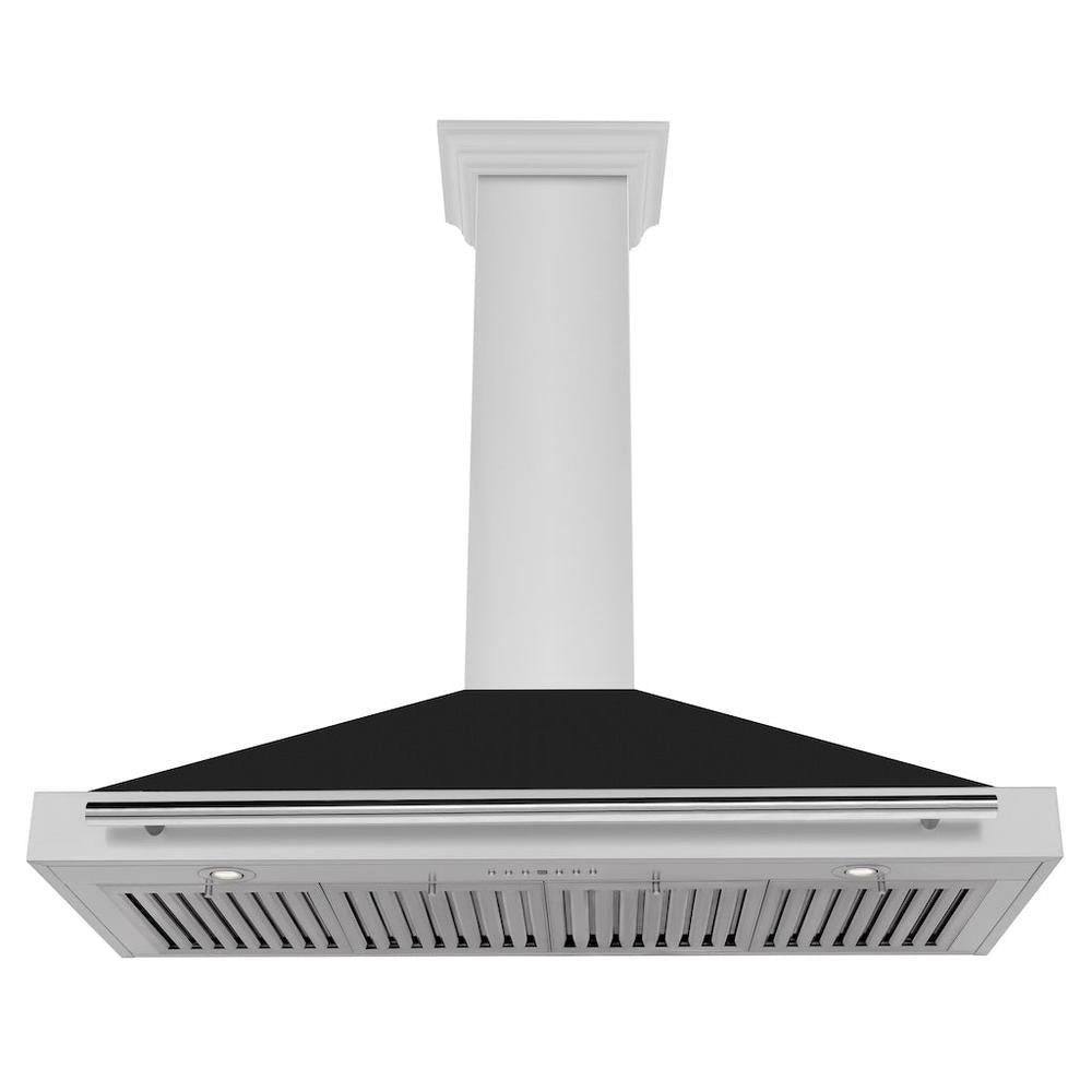 ZLINE 48-inch range hood in black matte KB4STX-BLM-48, view 3