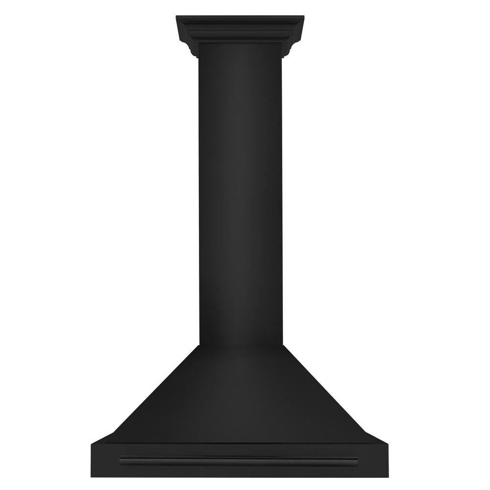 ZLINE 30-inch range hood in black stainless steel BSKB4X-30, front view
