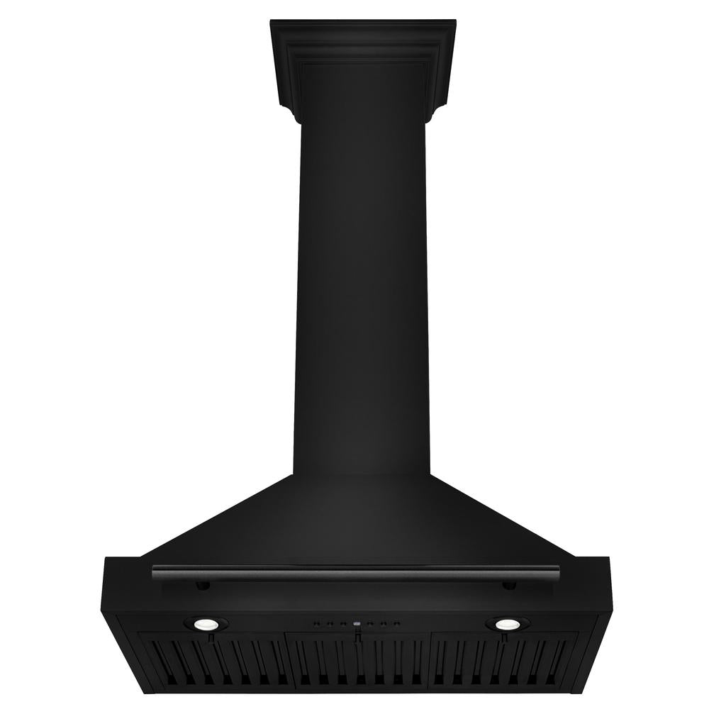 ZLINE 30-inch range hood in black stainless steel BSKB4X-30, view 4