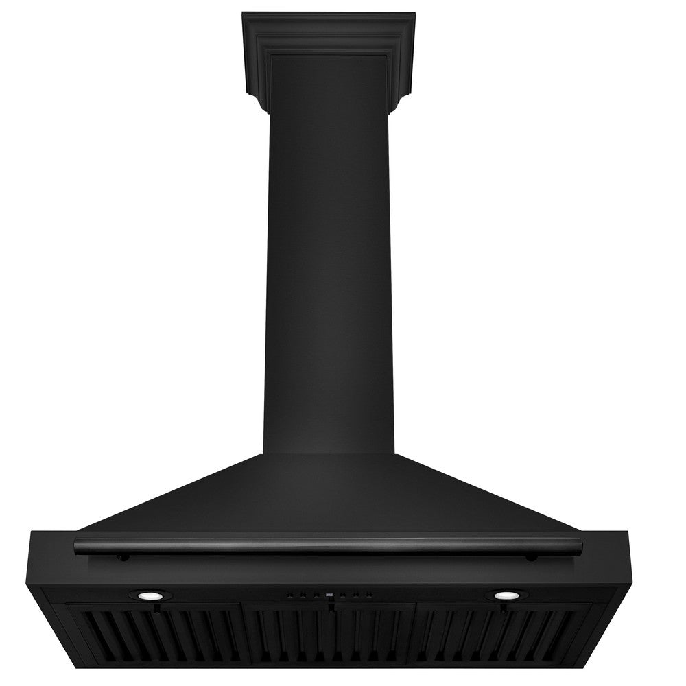 ZLINE 36-inch range hood in black stainless steel BSKB4X-36, view 4