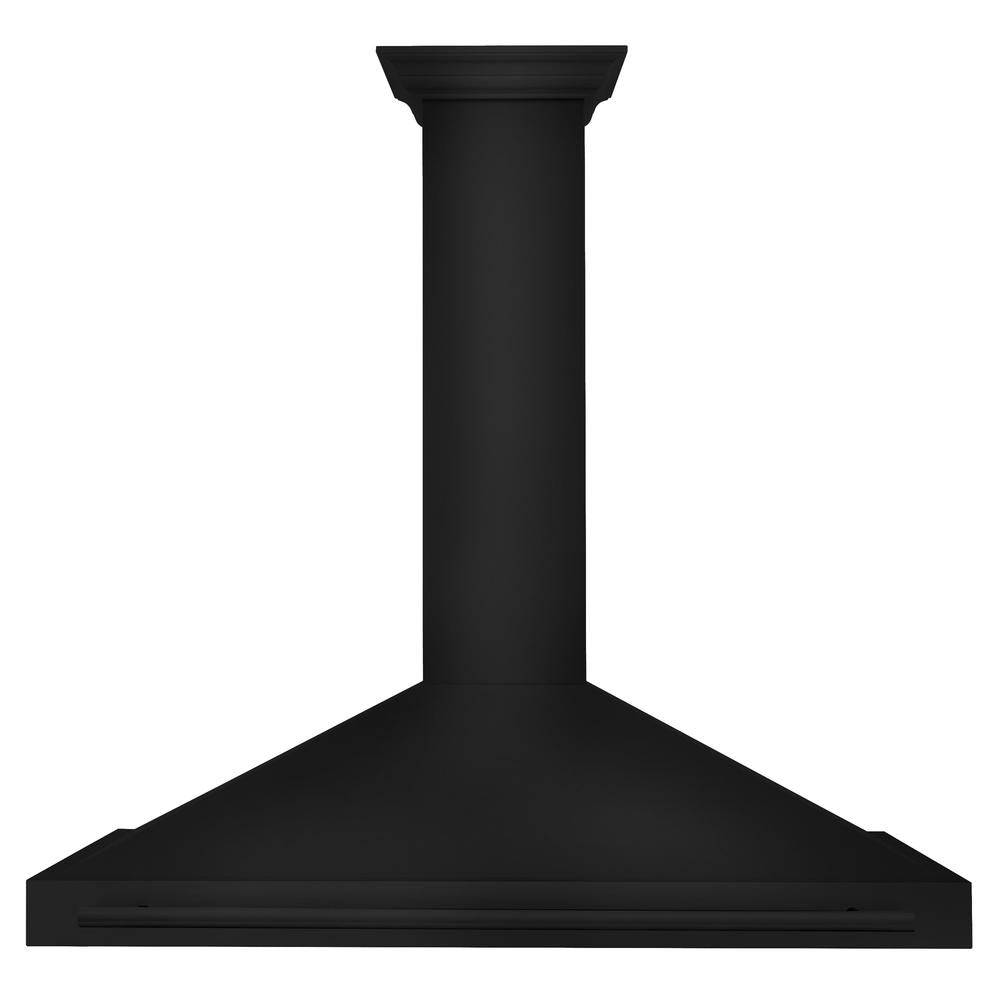 ZLINE 48-inch range hood in black stainless steel BSKB4X-48, front view