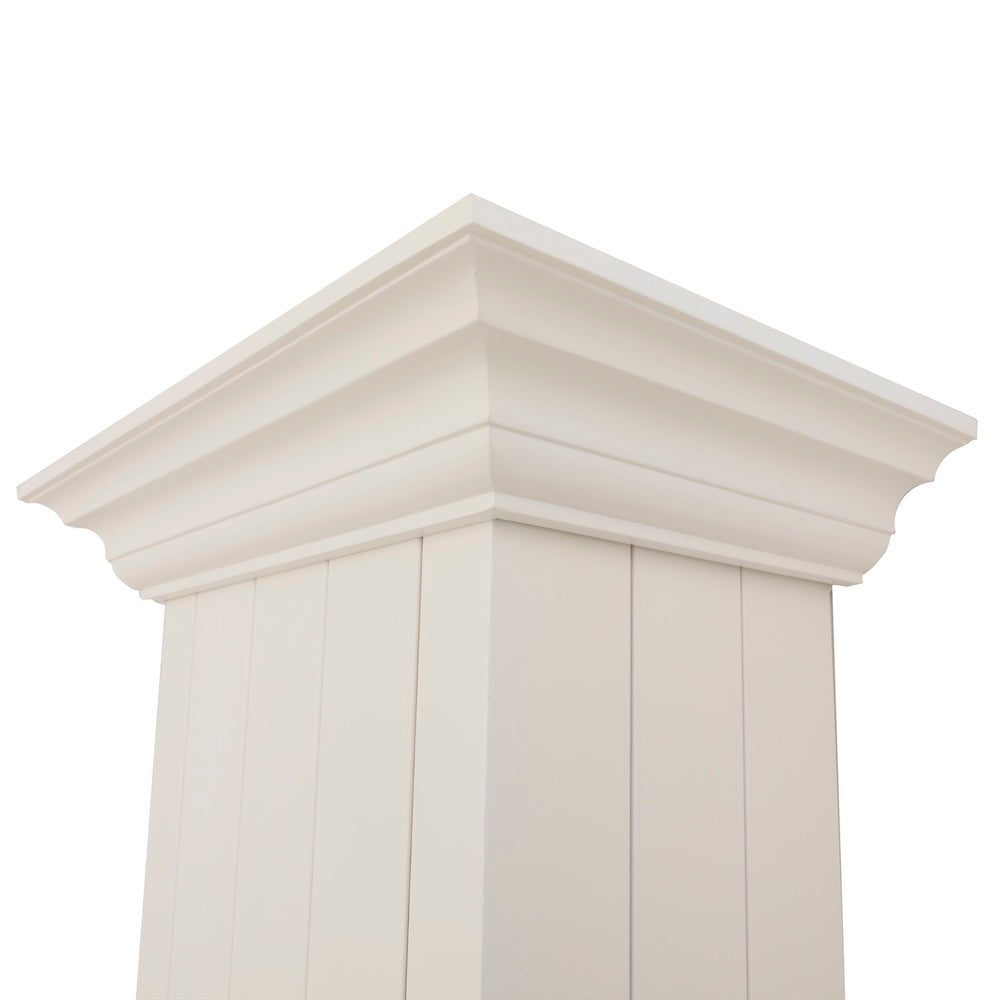 ZLINE Wooden 30-inch range hood in cottage white KPTT-30, detail