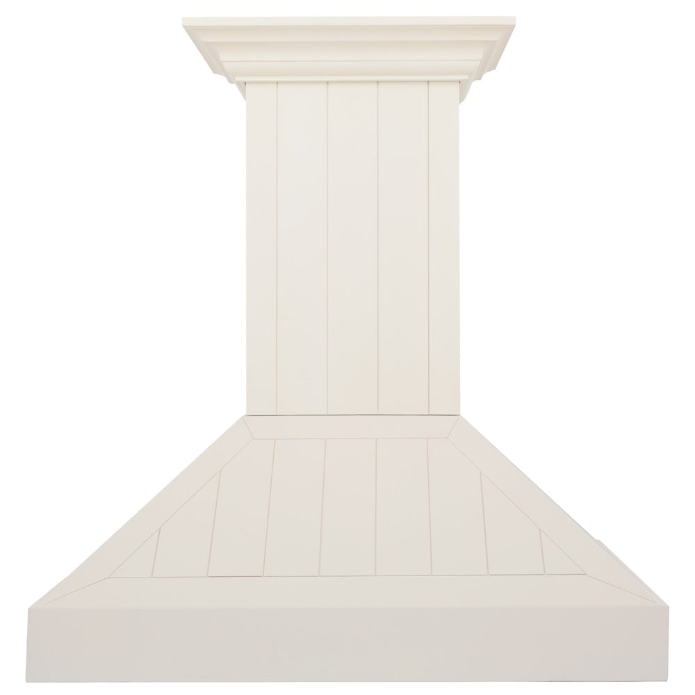 ZLINE Wooden 30-inch range hood in cottage white KPTT-30, front view