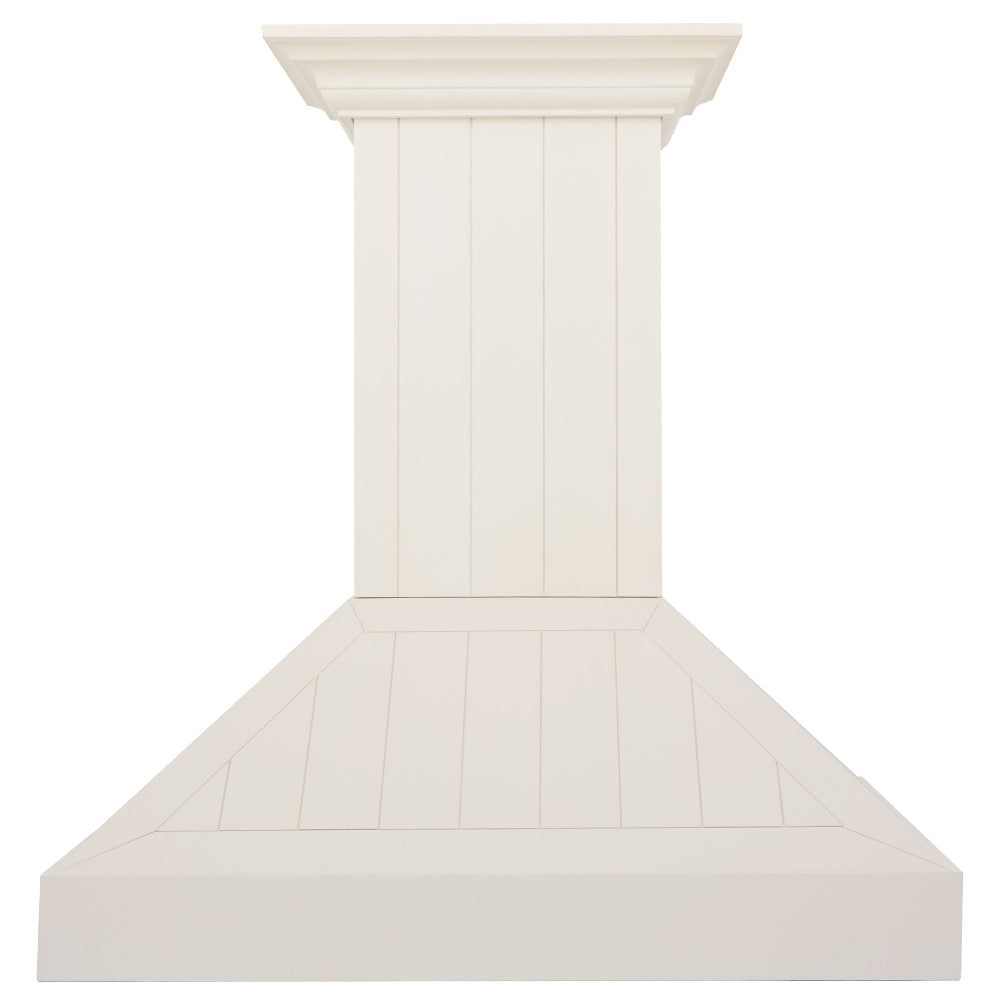 ZLINE Wooden 36-inch range hood in cottage white KPTT-36