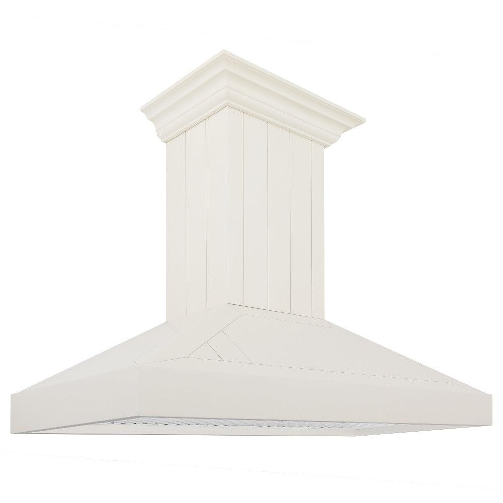 ZLINE Wooden 48-inch range hood in cottage white KPTT-48, view 3