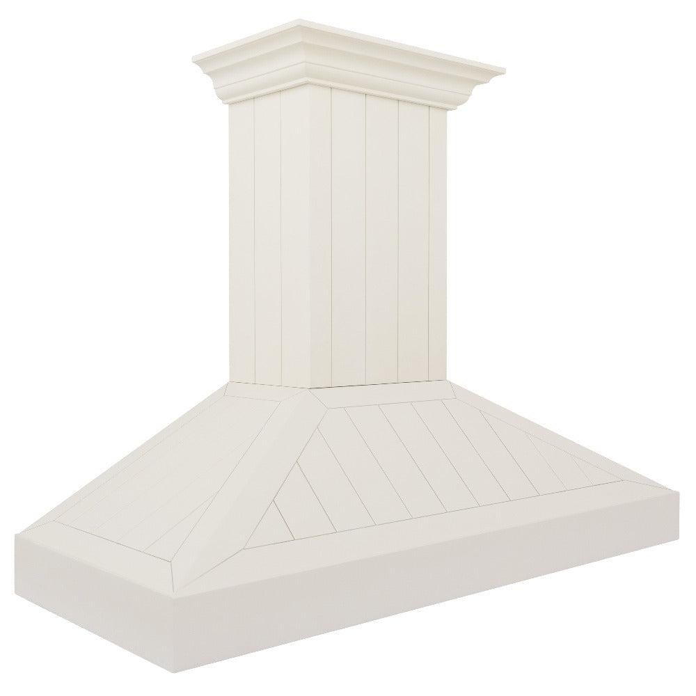 ZLINE Wooden 48-inch range hood in cottage white KPTT-48