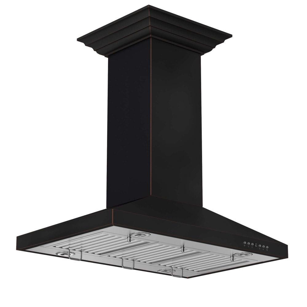 ZLINE Designer 36-inch range hood in oil-rubbed bronze 8KL3IB-36, view 2