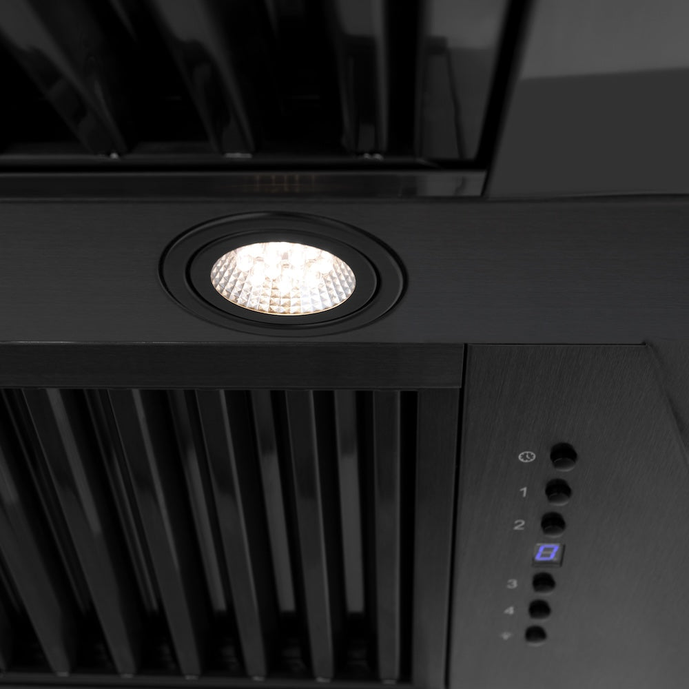 ZLINE 48-inch range hood in black stainless steel BS655-48-BS, detail