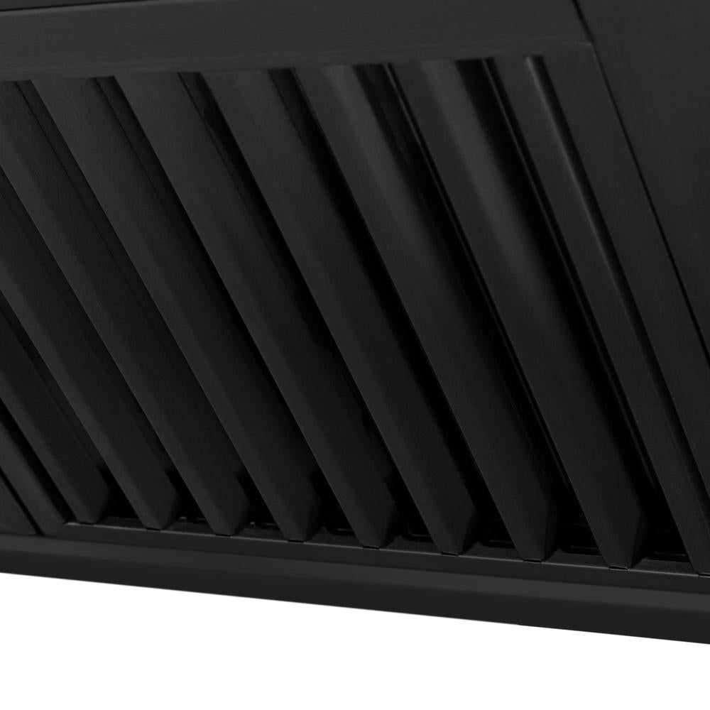 ZLINE Convertible Vent 30-inch range hood in black stainless steel BS655N-30, detail