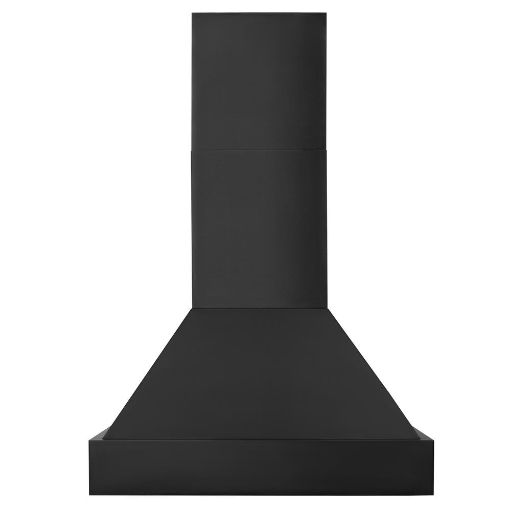 ZLINE Convertible Vent 30-inch range hood in black stainless steel BS655N-30, front view