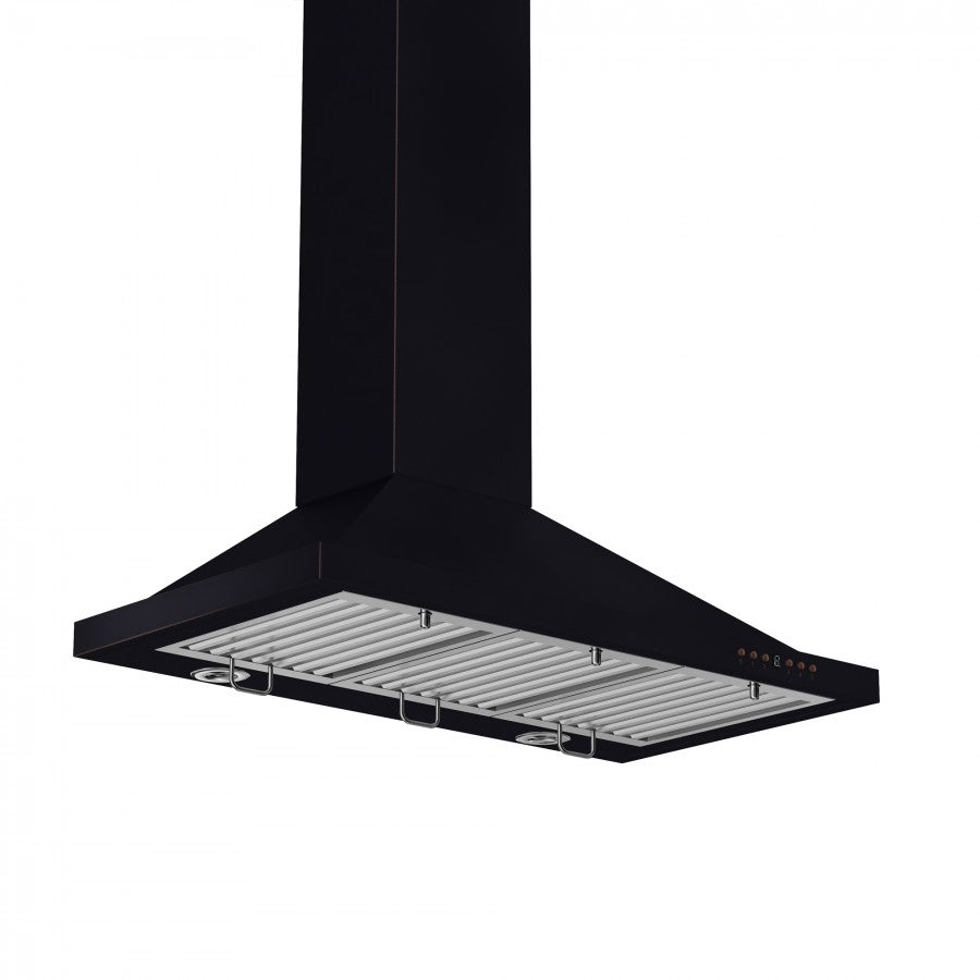 ZLINE Designer 30-inch range hood in oil-rubbed bronze 8KBB-30, side view