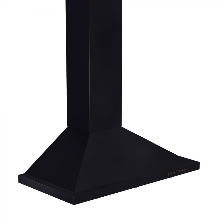 ZLINE Designer 36-inch range hood in oil-rubbed bronze 8KBB-36, from above