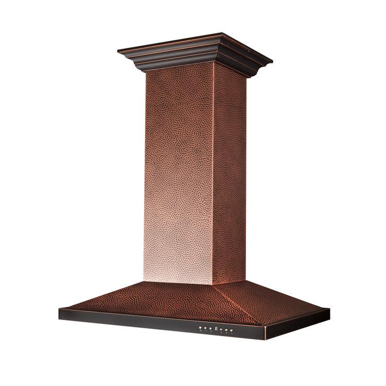 ZLINE Designer 36-inch range hood in hand-hammered copper 8GL2HI-36