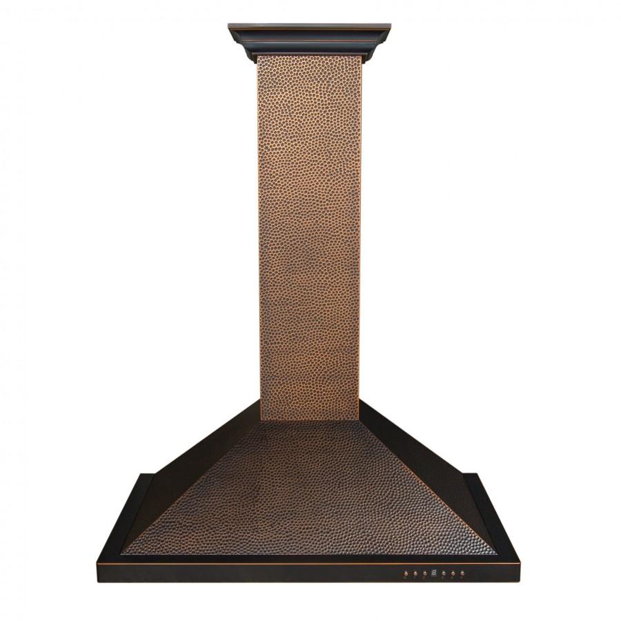 ZLINE Designer 30-inch range hood in hand-hammered copper 8KBH-30, view 5