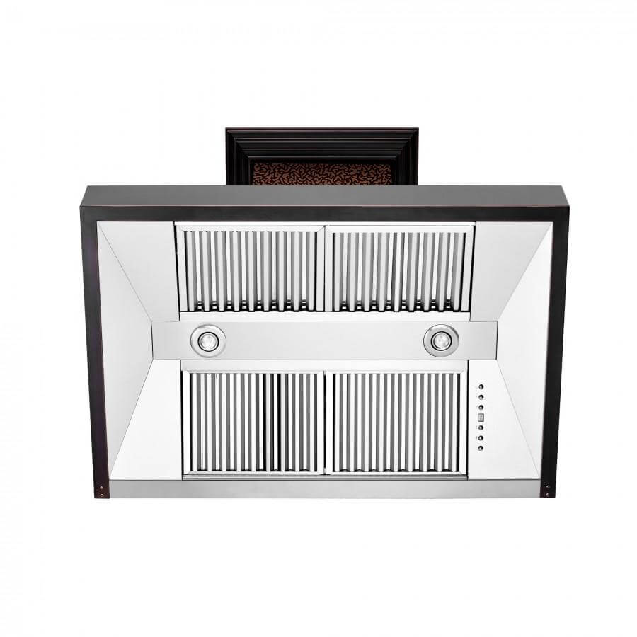 ZLINE Designer 30-inch range hood in oil-rubbed bronze 655-HBXXX-30, view 4
