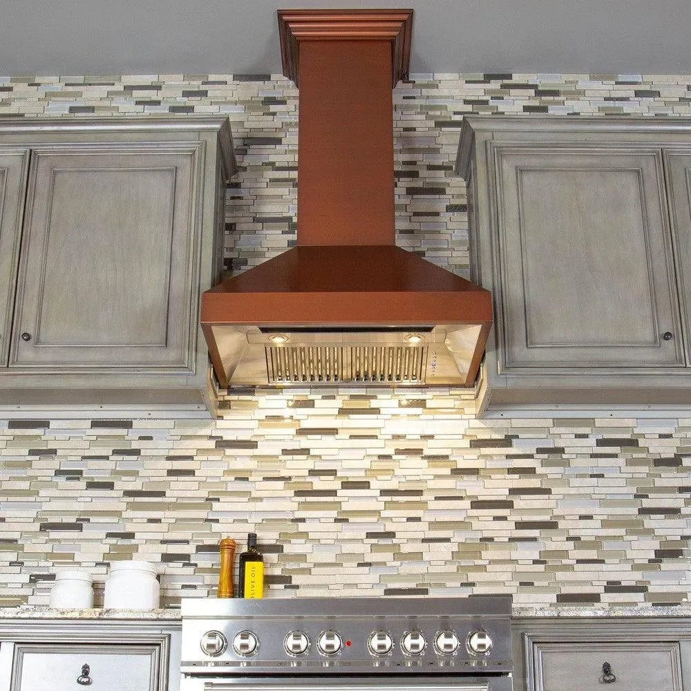 ZLINE Designer 30-inch range hood in copper 8667C-30, view 2