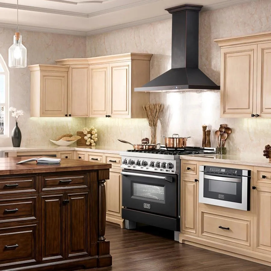 ZLINE Designer 42-inch range hood in oil-rubbed bronze 8KBB-42, view 2