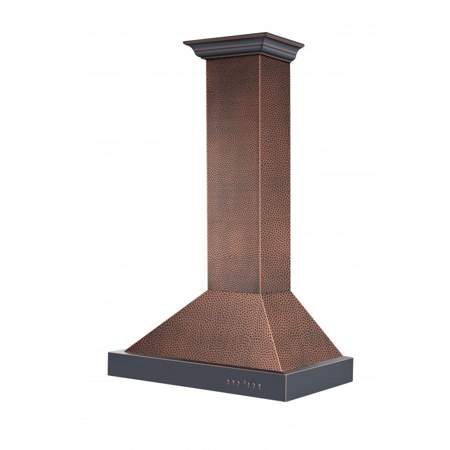 ZLINE Designer 36-inch range hood in hand-hammered copper KB2-HBXXX-36