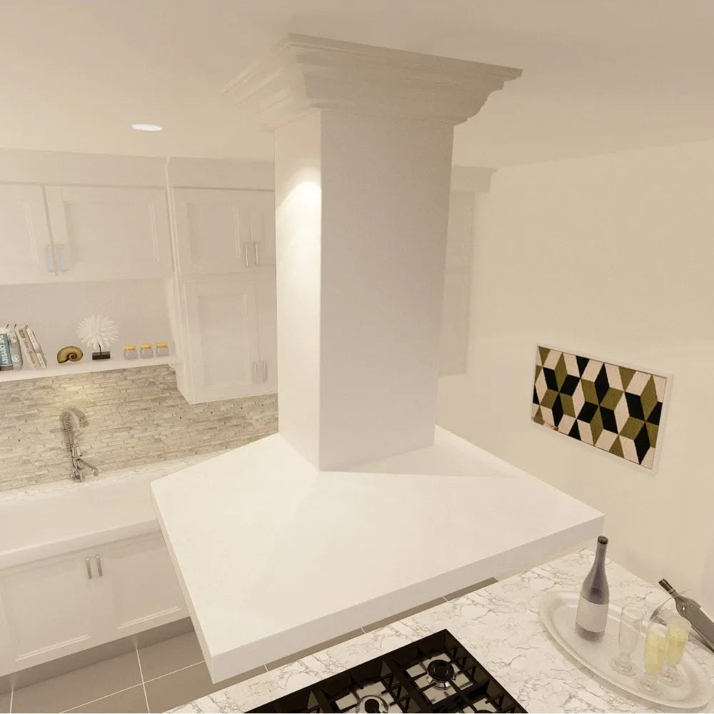 ZLINE Convertible Vent 36-inch range hood in cottage white KBITT-36, view 2