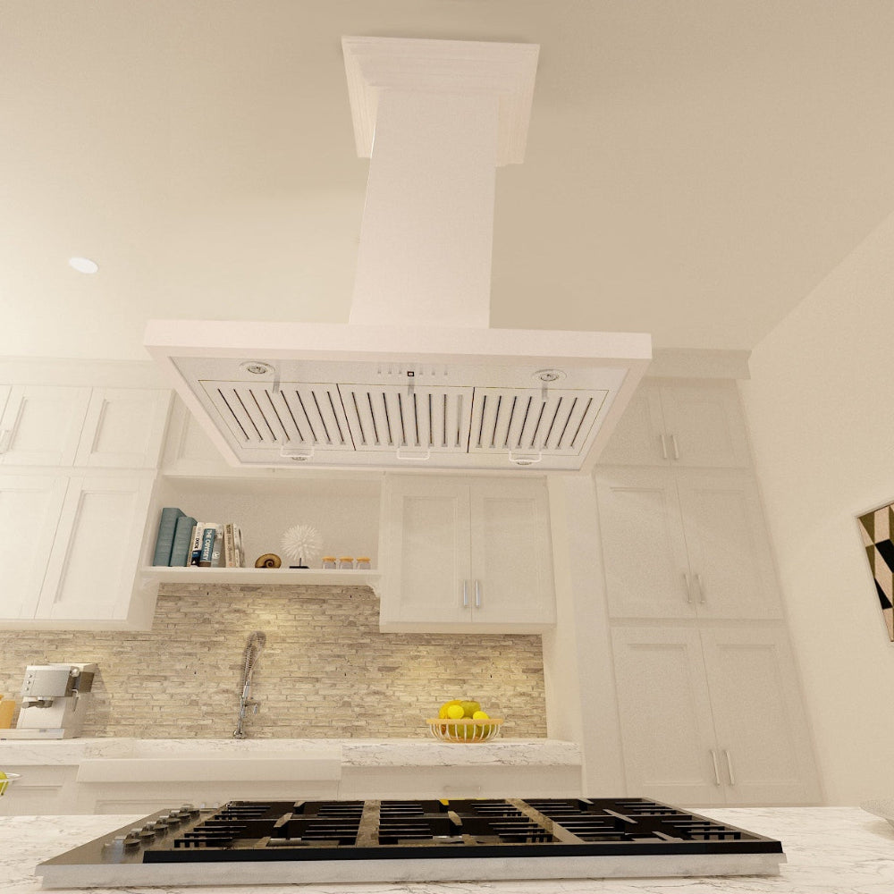 ZLINE Convertible Vent 36-inch range hood in cottage white KBITT-36, view 6