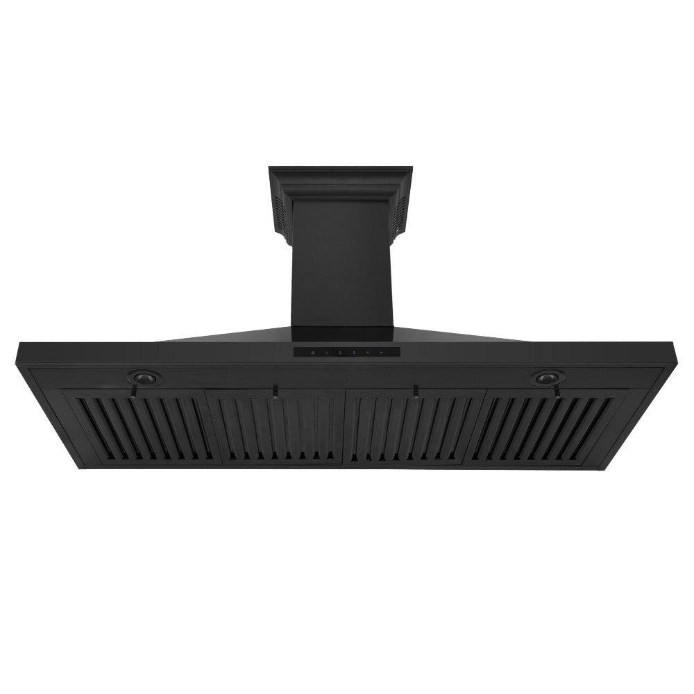 ZLINE CrownSound 42-inch range hood in black stainless steel BSKBNCRN-BT-42, view 7