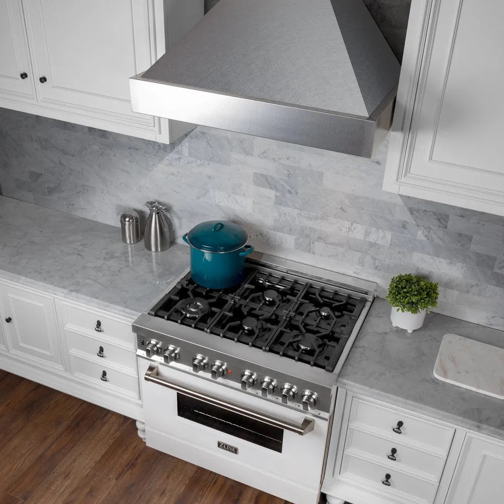 ZLINE 48-inch range hood in satin stainless steel 8654SN-48, view 2