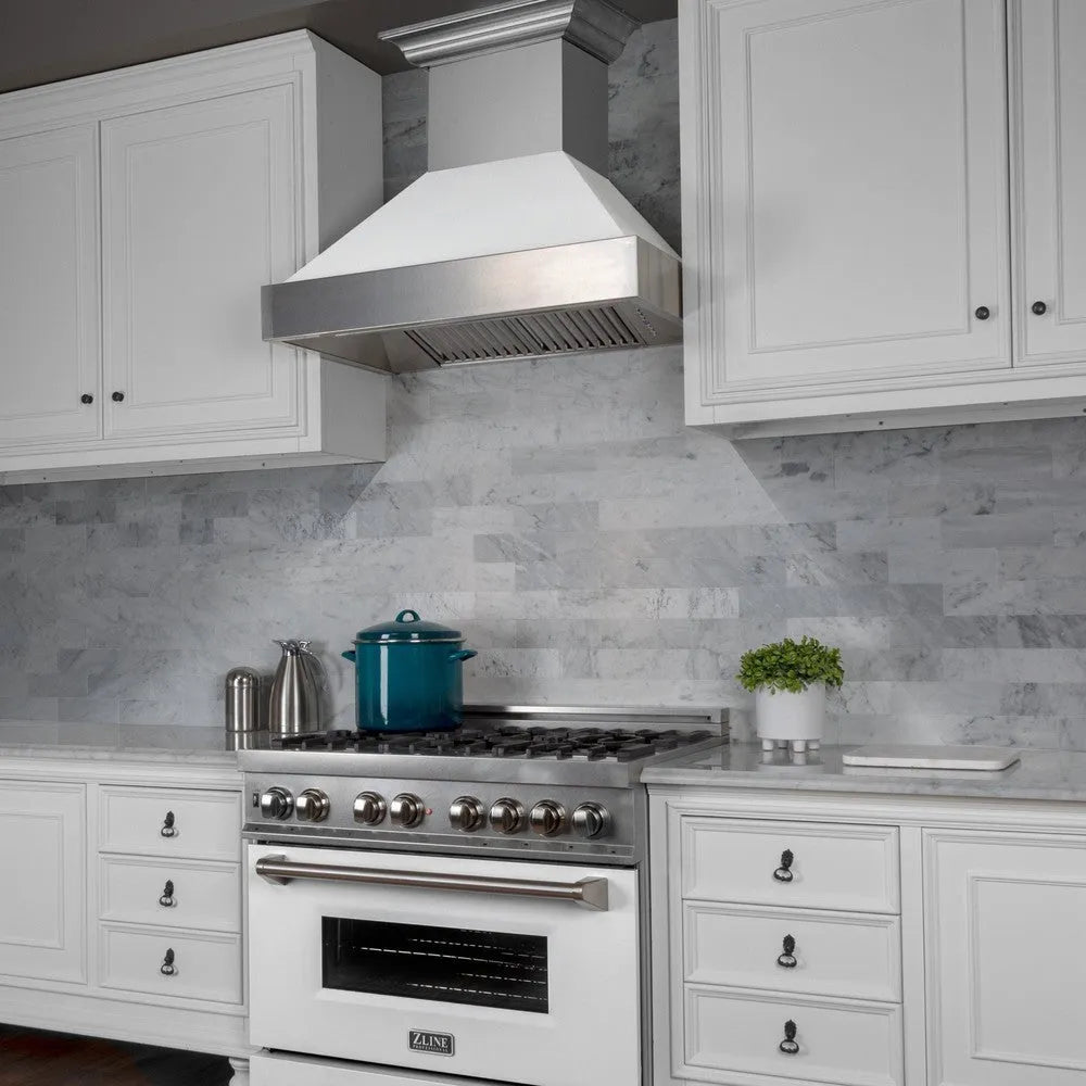 ZLINE 30-inch range hood in satin stainless steel 8654WM-30, view 7