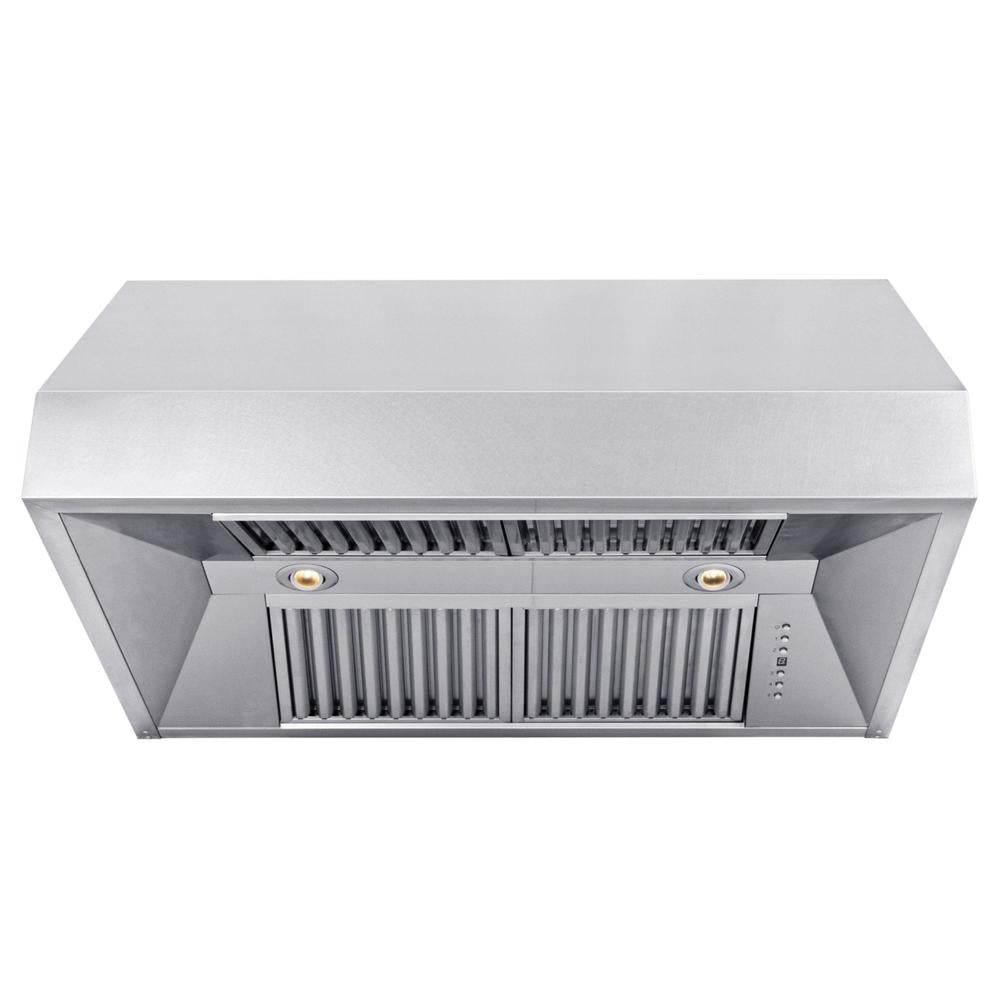 ZLINE Convertible Vent 36-inch range hood in satin stainless steel 8685S-36, view 5