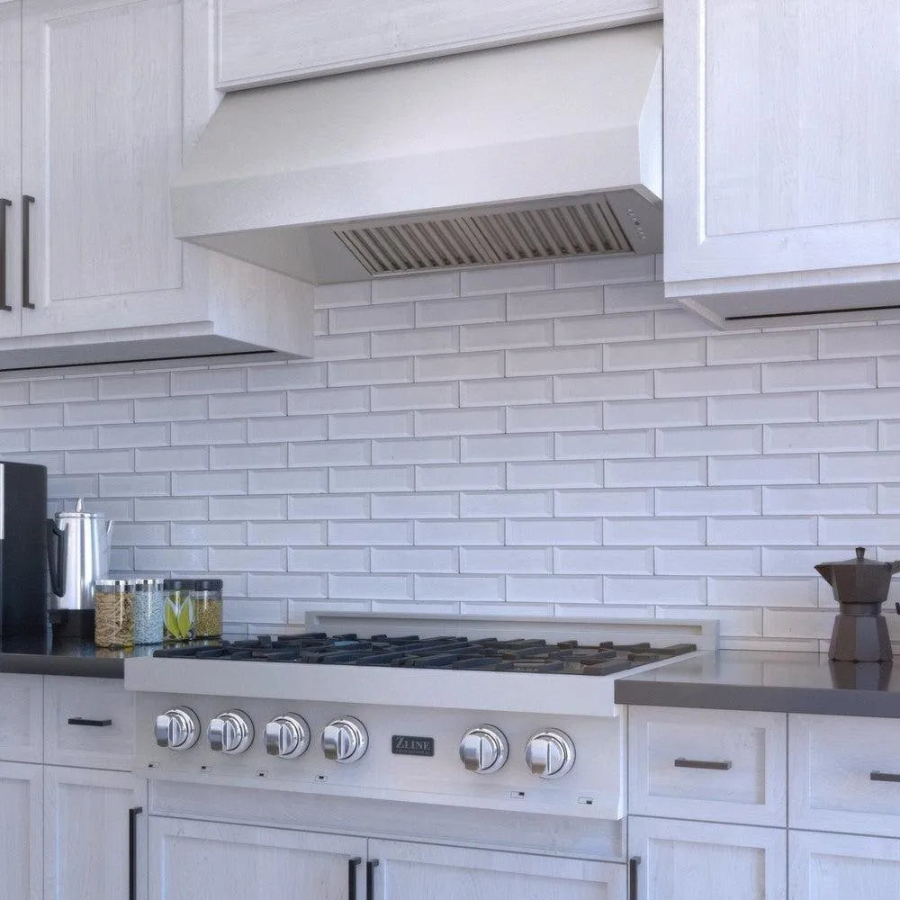 ZLINE Convertible Vent 36-inch range hood in satin stainless steel 8685S-36, view 2