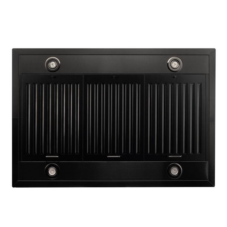 ZLINE Convertible Vent 42-inch range hood in black stainless steel BSGL2IN-42, view 4