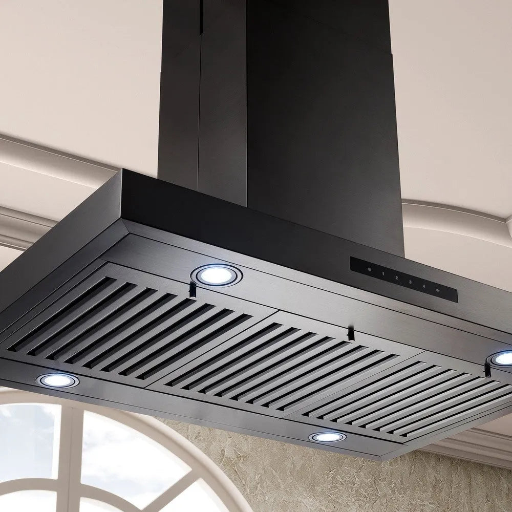 ZLINE 36-inch range hood in black stainless steel BSKE2IN-36, view 6