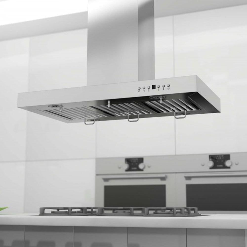 ZLINE Convertible Vent 48-inch range hood in stainless steel KE2I-48, view 2