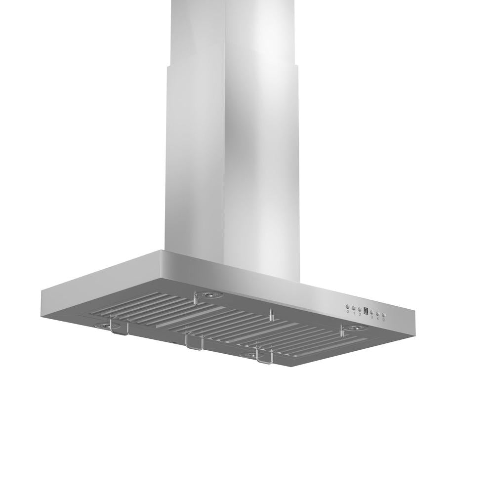 ZLINE Convertible Vent 48-inch range hood in stainless steel KE2I-48, view 3