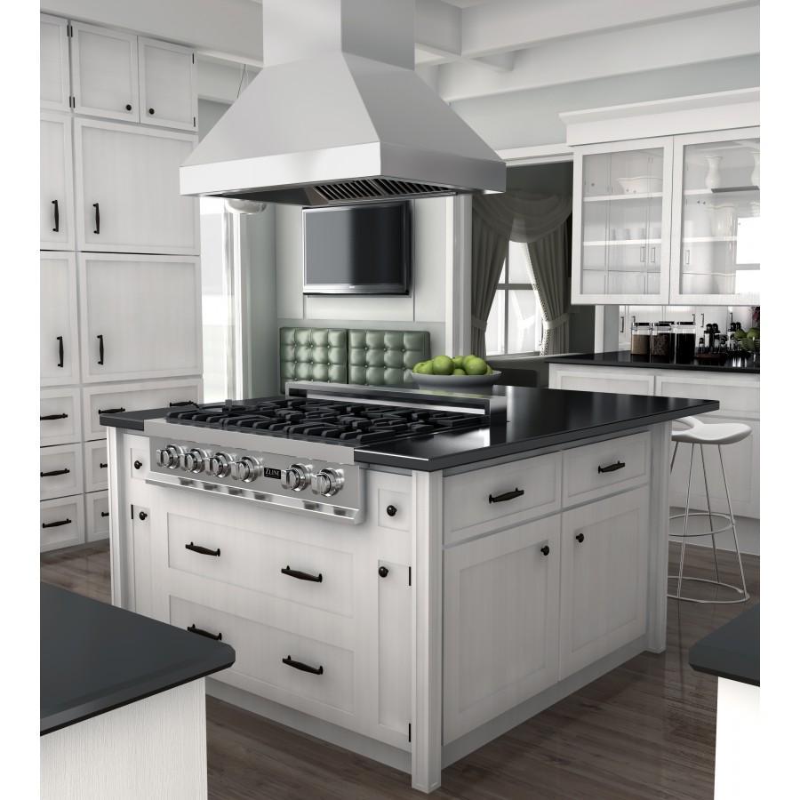 ZLINE Outdoor 36-inch range hood in stainless steel 597I-304-36, view 6