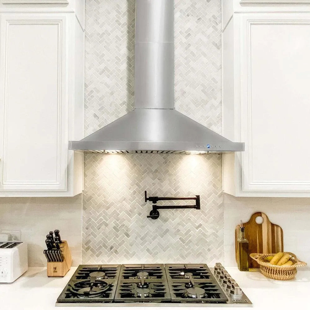 ZLINE Convertible Vent 30-inch range hood in stainless steel KB-304-30, view 2