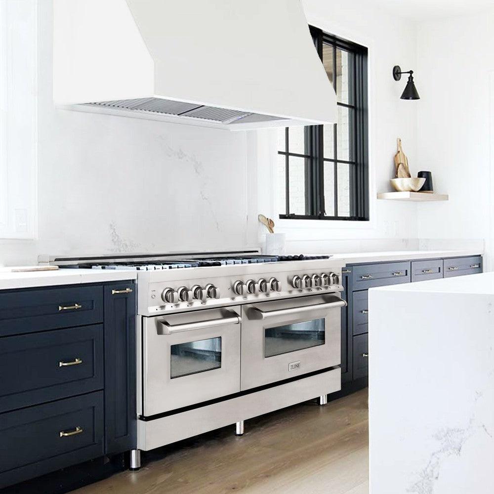 ZLINE Legacy 60-inch range in stainless steel RA-BR-60, view 3
