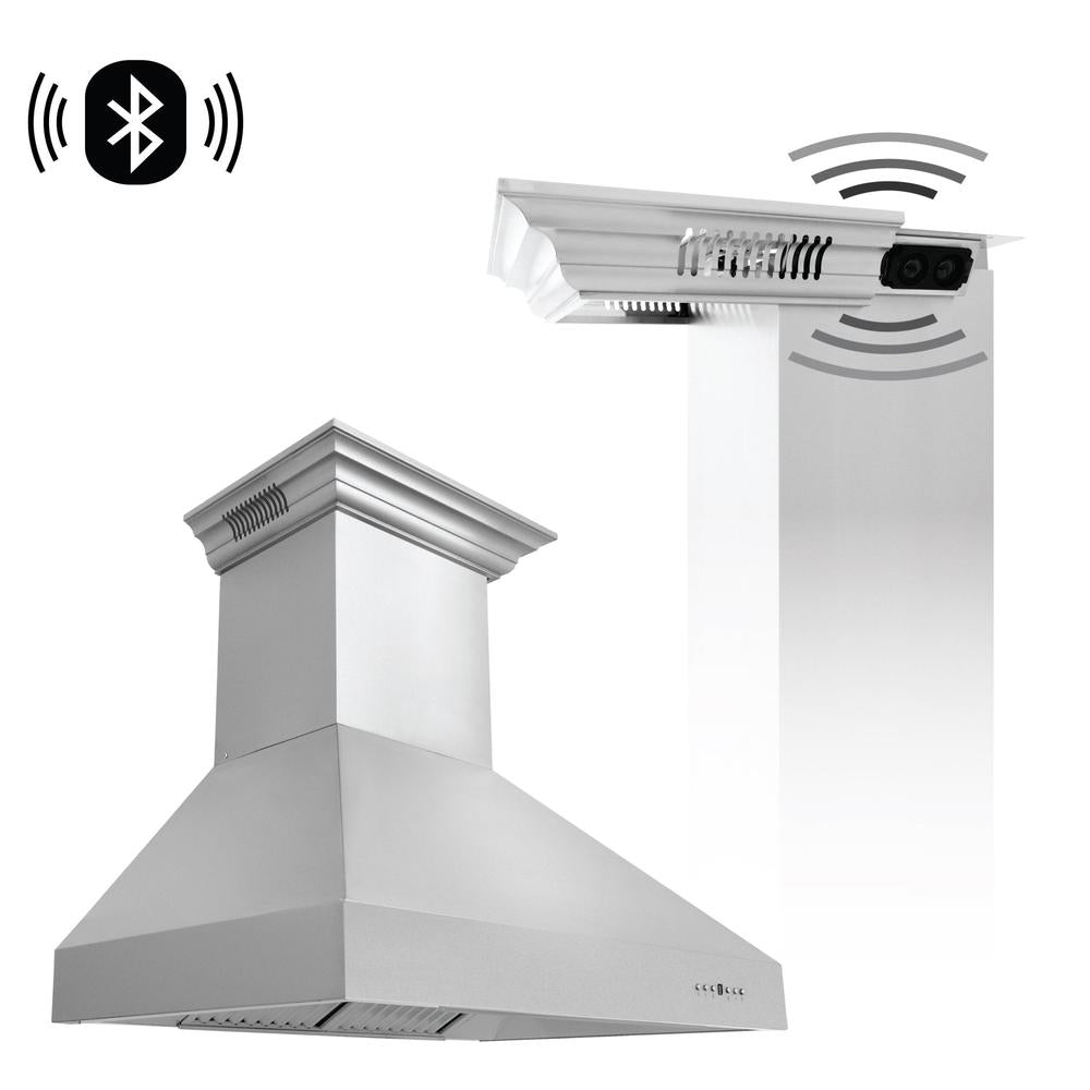 ZLINE CrownSound 30-inch range hood in stainless steel 667CRN-BT-30