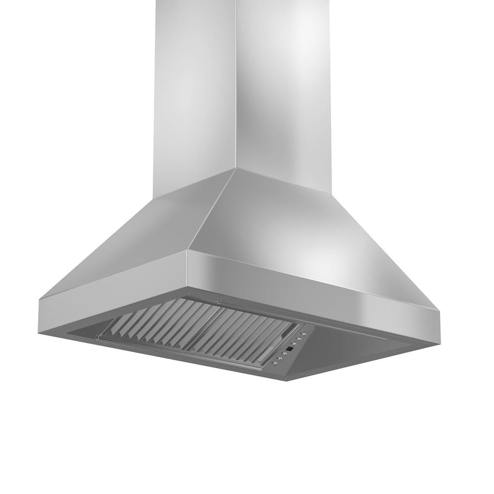 ZLINE 30-inch range hood in stainless steel 597I-30, side view
