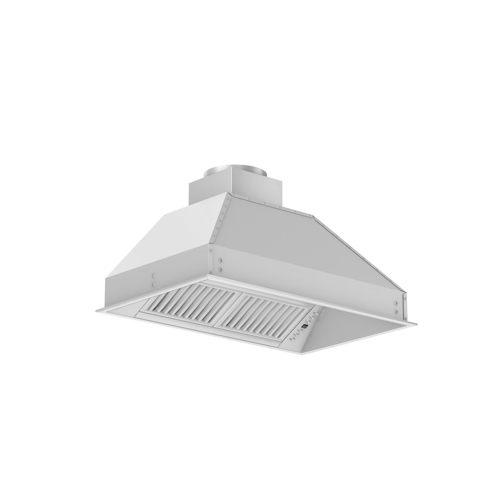 ZLINE Outdoor 34-inch range hood in stainless steel 721-304-34, side view