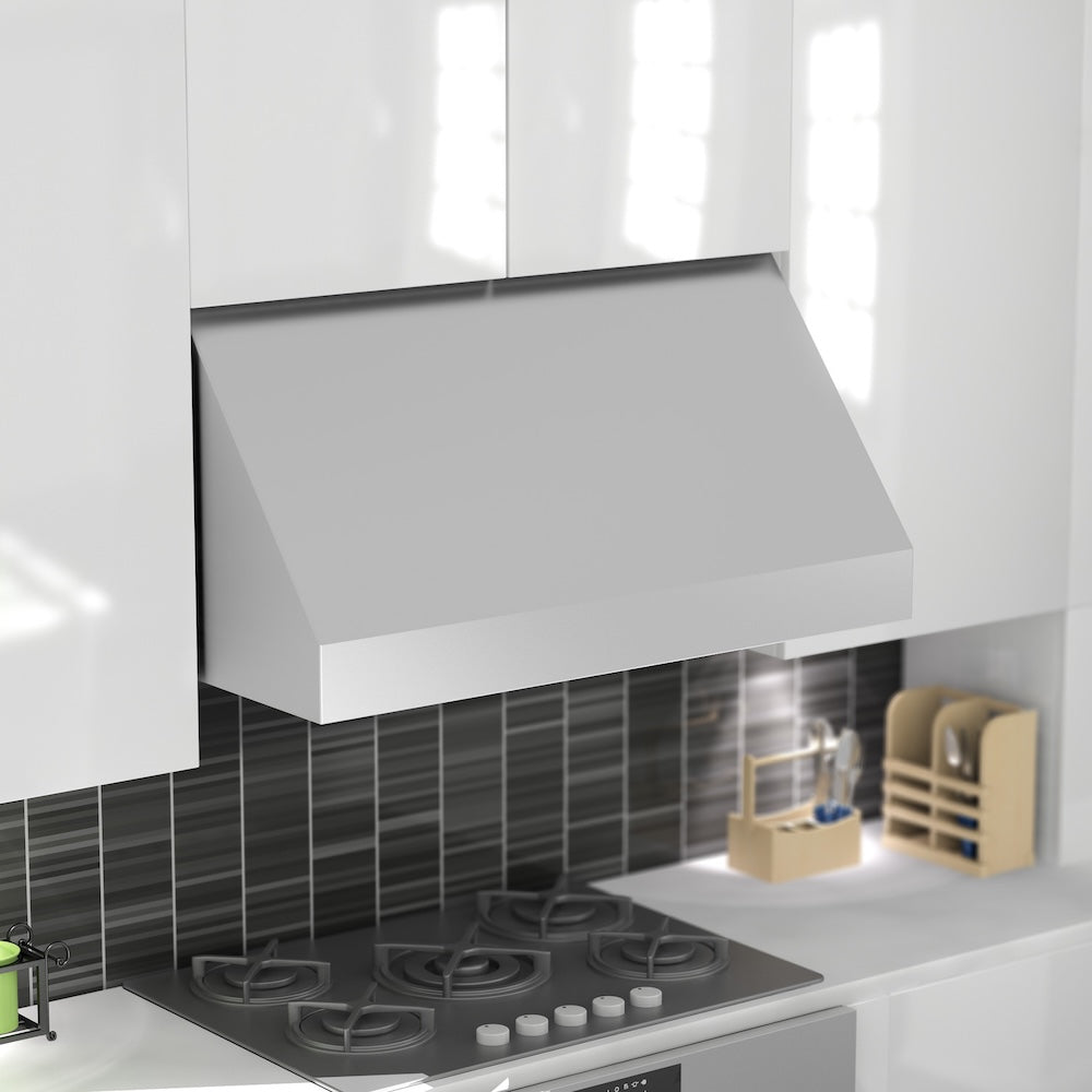 ZLINE Convertible Vent 30-inch range hood in stainless steel 523-30, detail