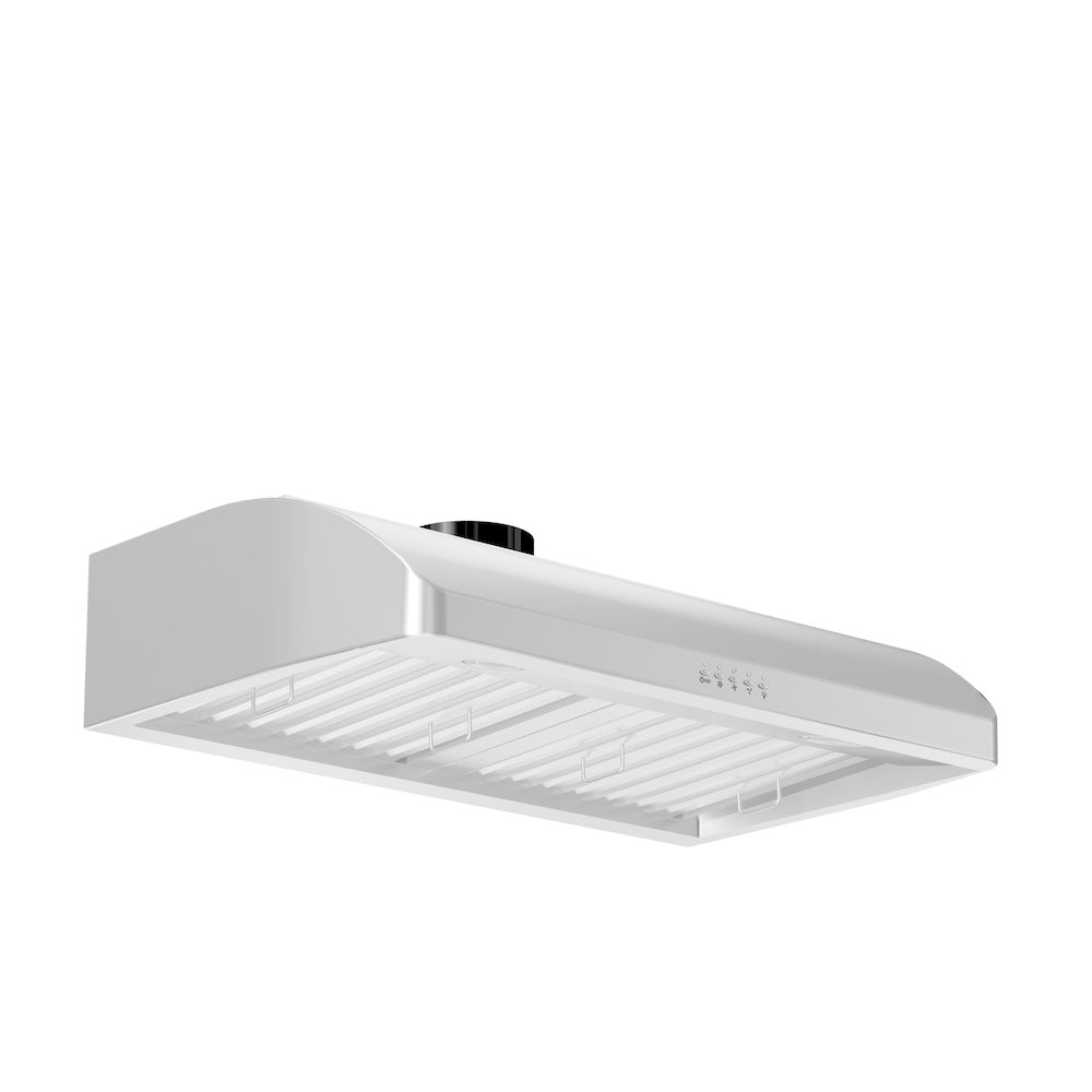 ZLINE 30-inch range hood in stainless steel 625-30, side view