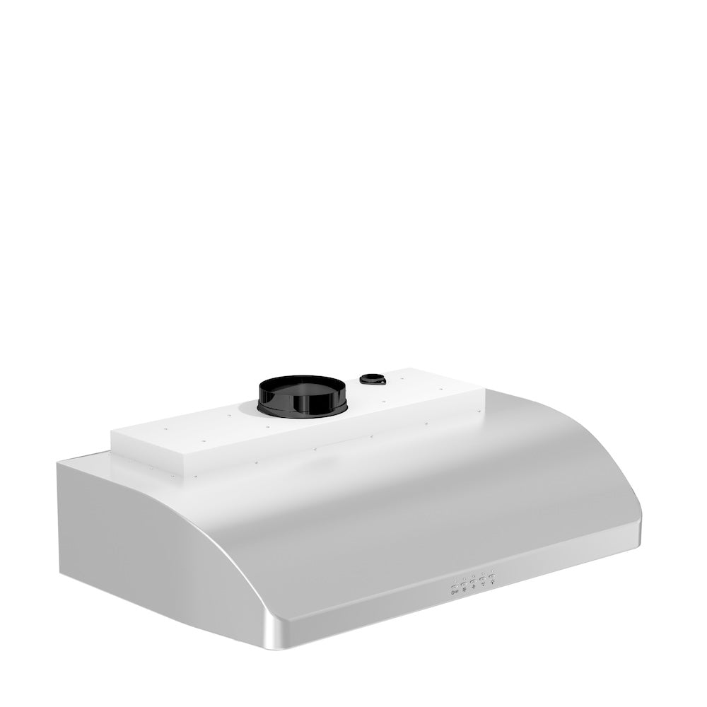 ZLINE 30-inch range hood in stainless steel 625-30, from above