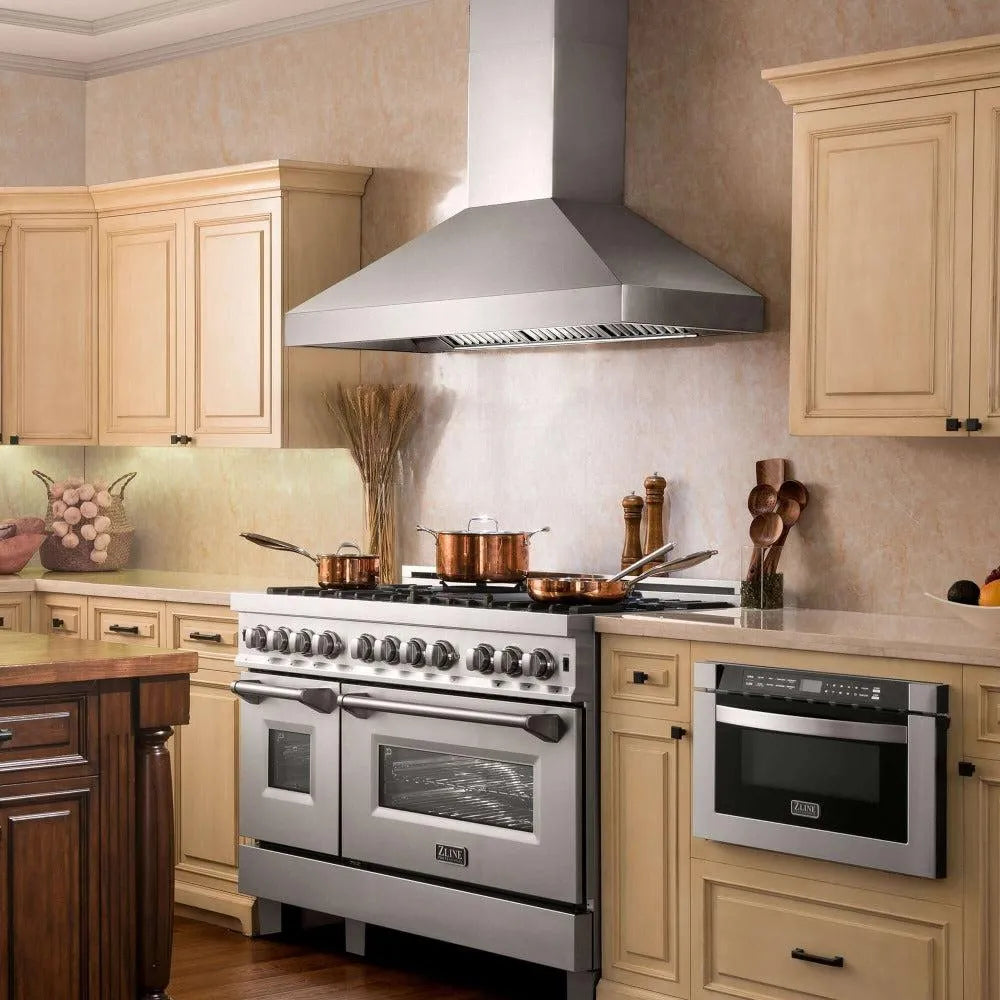 ZLINE Professional 30-inch range hood in stainless steel 597CRN-30, view 7
