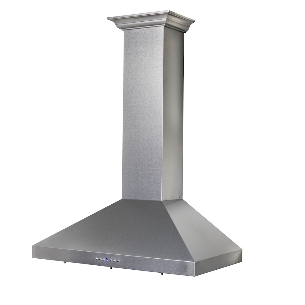 ZLINE Convertible Vent 30-inch range hood in satin stainless steel 8KL3S-30, side view