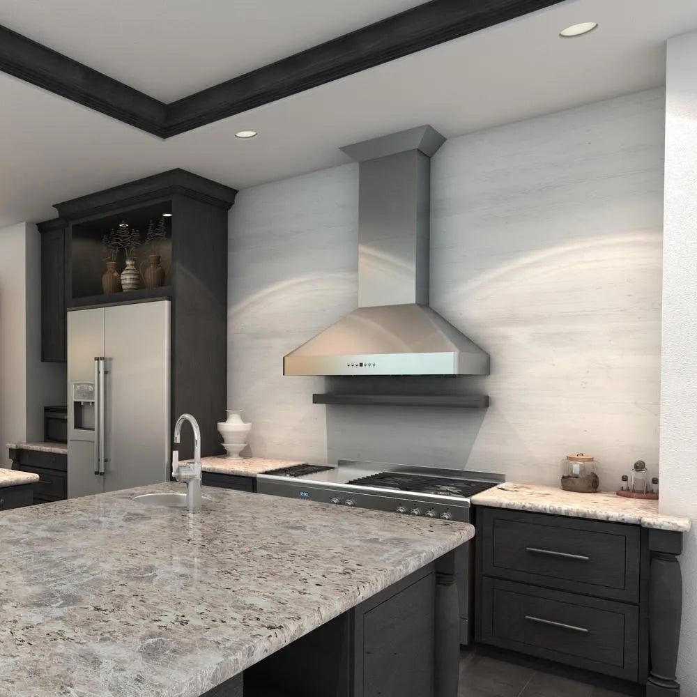 ZLINE Convertible Vent 30-inch range hood in stainless steel KF2-30, view 7