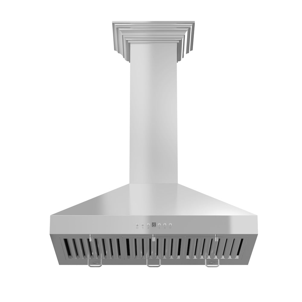 ZLINE Convertible Vent 36-inch range hood in stainless steel KL3CRN-36, view 3